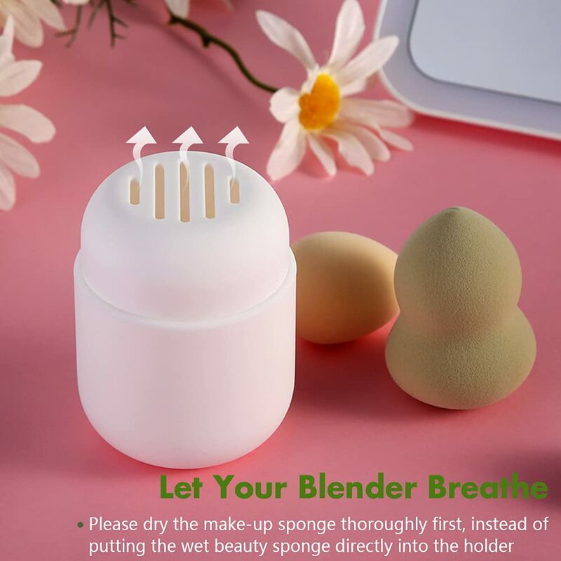 Makeup Sponge Holder, Travel Silicone Cosmetic Blender, Makeup Ball Carry  Box (Cosmetic Eggs Not Included)