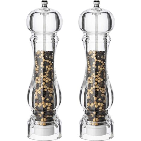 Tower Linear Salt & Pepper Mill White