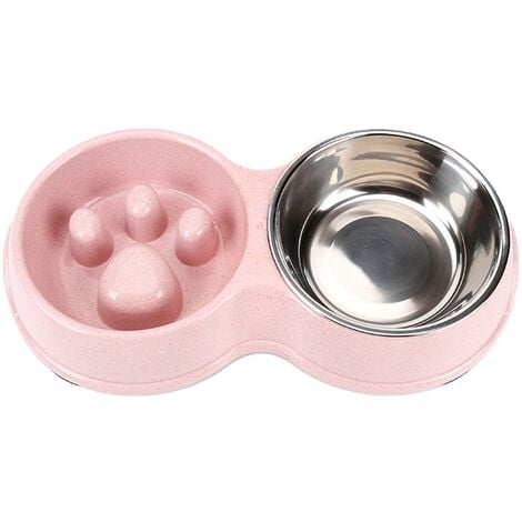 Slow Eating and Drinking Bowl for Dog, Interactive Slow Feeding Dog ...