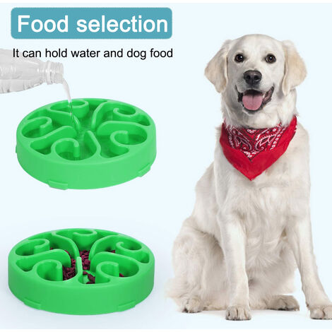 1pc Solid Pet Bowl, Dog Slow Food Bowl, Cats & Dogs No Choking Slow Feeder  Dog Bowls Puzzle Bowl