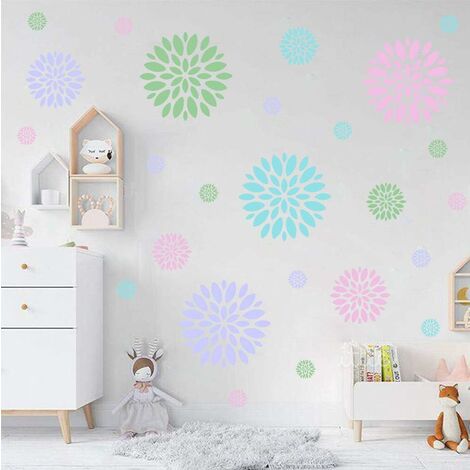 50 Pcs Foam Snowflake Stickers Self-Adhesive Glitter Snowflake Stickers  Decals for Christmas Party Decoration DIY