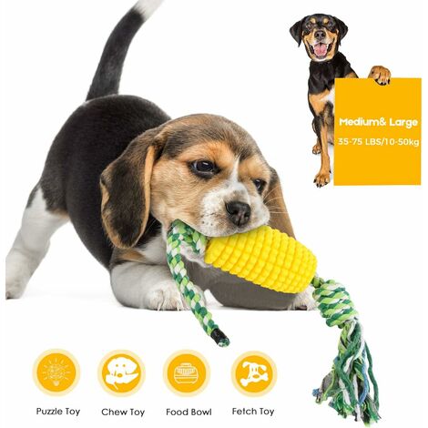 Beewarm Indestructible Dog Toys Corn