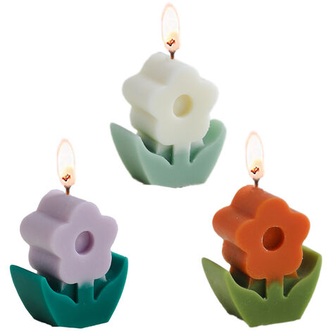 Colorful Flower Scented Candles For Girls Birthday Gifts Scented ...