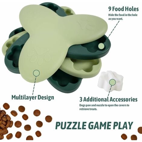 Blepoet Dog Puzzles Toys for Smart Small Dogs, Interactive Dog Toys for  Treat Dispensing, Qi Enrichment