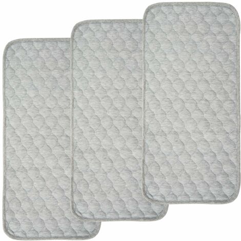 Dog Crate Mat Liner, Absorbs Urine, Waterproof, Non-Slip, 29 x 48 Light  Grey