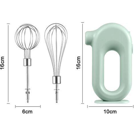Cordless Hand Mixer, Electric Hand Mixer 1500mah Lithium Battery Wireless  Charging 4 Modes Curved Edges Fast Stirring for Cake Baking Kitchen (High