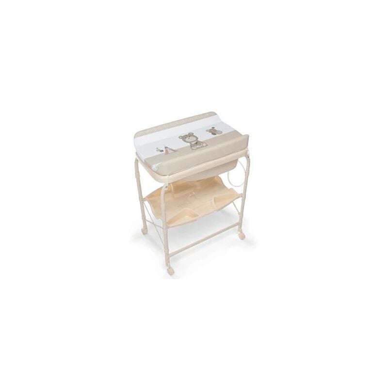 Foppapedretti Bath&Co - Bagnetto Con Fasciatoio Pieghevole, Vaschetta Rimovibile