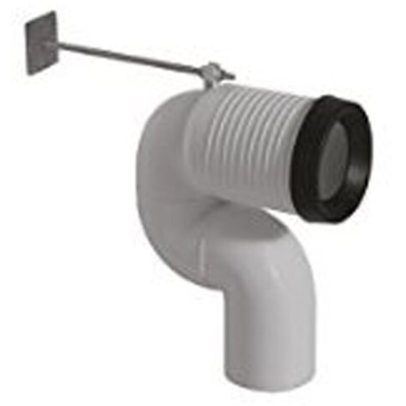 Curva Tecnica VA078 Per Scarico WC A Pavimento - Regolabile 16-21 Cm, ABS, Globo - Foto 6