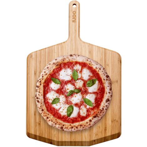 Pala Per Pizza In Bambù 30,5 Cm – Spatola Quadrata Con Manico, Tagliere Multiuso Per Pizza, Formaggio, Pane, Frutta E Verdura - 2