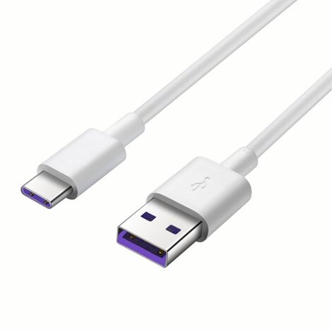 Huawei Cavo dati Super Protocollo di ricarica con connessione bianca USB Tipo-C USB (1/4)
