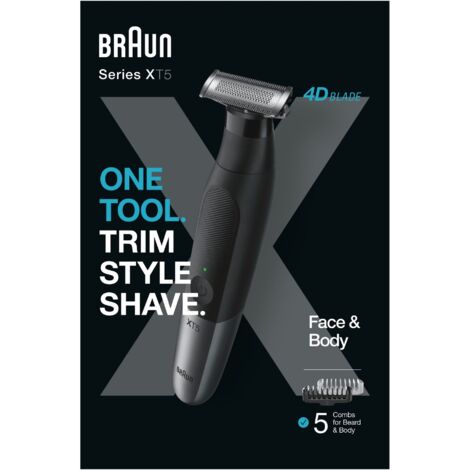 BRAUN Regolabarba Rasoio Uomo Elettrico 4D  Viso E Corpo (1/5)