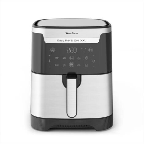 Moulinex Easy Fry e Grill XXL Friggitrice ad Aria Calda Nero-Acciaio Inossidabile