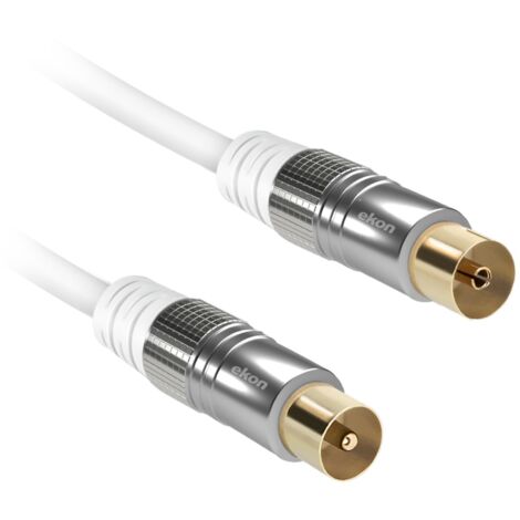Cavo Antenna HDTV 3m HB-DIGITAL Con Doppio Filtro Ferrite – Connettori Placcati Oro Per DVB-C/T2