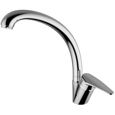 TEOREMA RUBINETTERIA Serie T-Line Miscelatore Monocomando Lavello Cromo