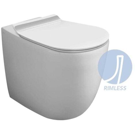 SIMAS Vaso Scarico Pavimento Vignoni Vi 01 Carenato Bianco (1/2)