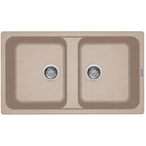 ELLECI Lavello da Incasso 2 Vasche Life 450 Avena