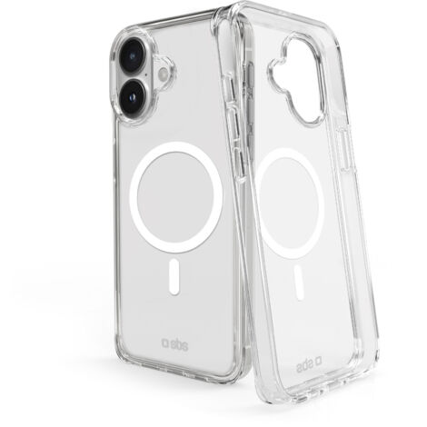 SBS Cover trasparente rigida compatibile con ricarica MagSafe per iPhone 16 (1/4)