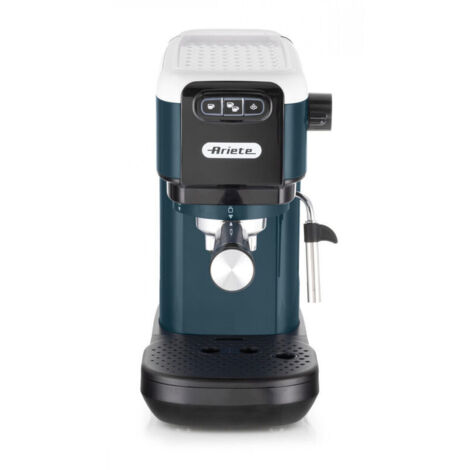 Ariete 1399 Snow White Macchina da caffè espresso, Per polvere e cialde ESE, 1300 W, Capacità 1,1L, 15 bar di pressione, Filtro 1, 2 tazze e cialda ESE, Cappuccino, Bianco