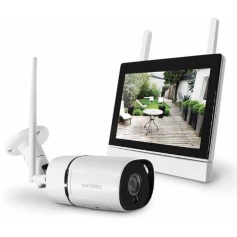 KIT VIDEOSORVEGLIANZA WIFI SENZA FILI APP AUDIO E VIDEO MONITOR E TELECAMERA AVIDSEN FAI DA TE