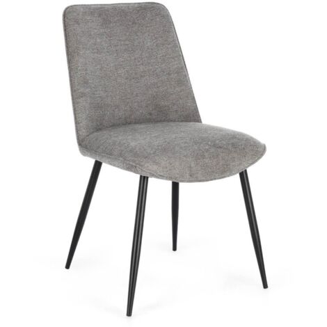 Bizzotto Sedia Cora Nero Grigio Scuro
