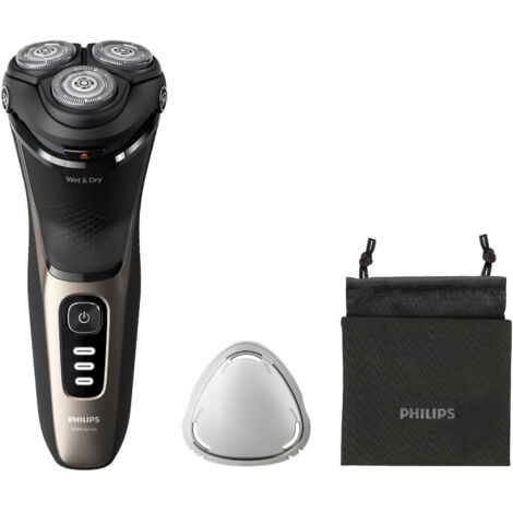 Philips Shaver 3000 Series S3242/12 Rasoio Elettrico Wet e Dry Nero