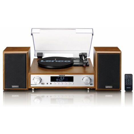 Lenco MC-160WD piatto audio Giradischi con trasmissione a cinghia Legno Manuale