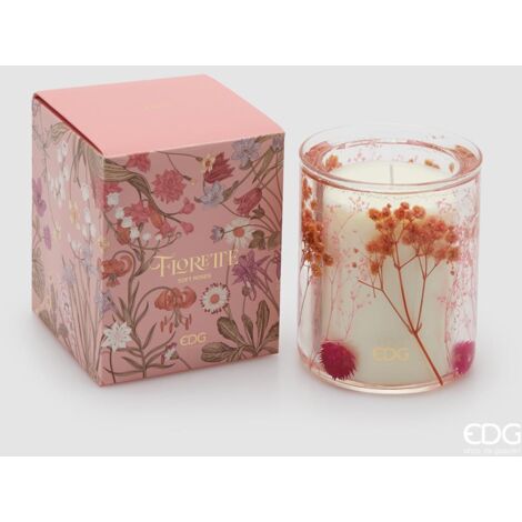 EDG Candela Florette Con Profumo Soft Roses H 12,5 cm