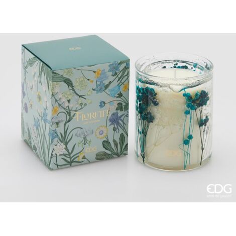EDG Candela Florette Con Profumo Soft Cotton H 12,5 cm