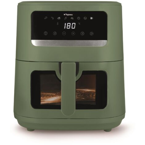 TOGNANA Friggitrice Ad Aria Iridea Due Resistenze Verde 8 Litri