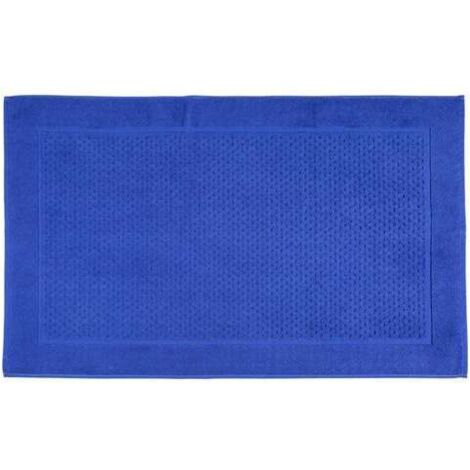 CALEFFI Tappeto Bagno in Cotone Sirena '99 CM. 45X60 Spugnissima Tinta Unita Blu