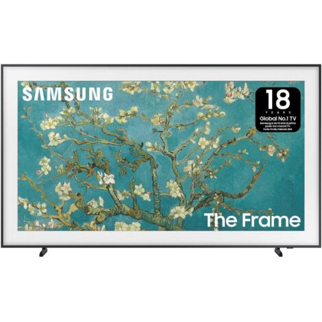 Samsung Lifestyle TV QE32LS03CBUXZT The Frame QLED Full HD Smart TV 32 Pollici, Display Opaco, OTS Lite, Nero, Modello 2023