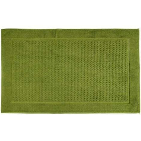 CALEFFI Tappeto Bagno in Cotone Sirena '99 CM. 60X100 Spugnissima Tinta Unita Verde