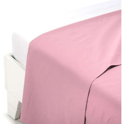 CALEFFI Lenzuolo Superiore in Cotone Cotone tinta unita Piazza e Mezza Caleffi Tinta Unita Rosa