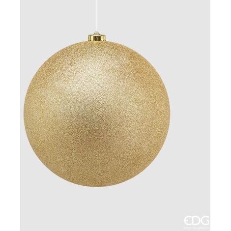 EDG Palla Di Natale Poly Glitter Oro 20 Cm (1/2)