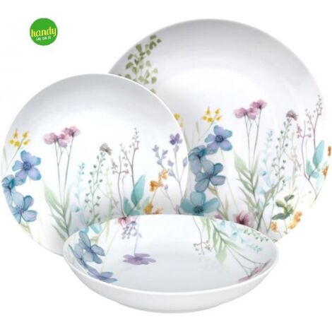 TOGNANA Servizio Di Piatti Florenne Multicolor 18 Pezzi