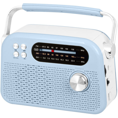 TREVI Radio Wireless Portatile Multibanda USB Micro SD Blu