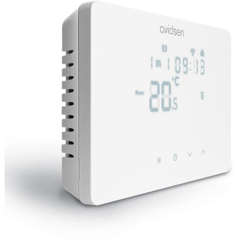 Termostato connesso caldo freddo Wi-Fi filare 220V bianco Avidsen 127072