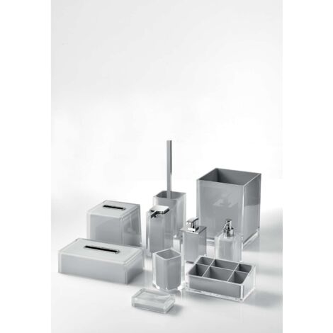 Portasapone d' appoggio GEDY linea Rainbow in resina colore Bianco