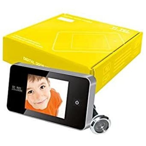Spioncino Digitale Cromo Satinato Porta Blindata Display Telecamera (1/2)
