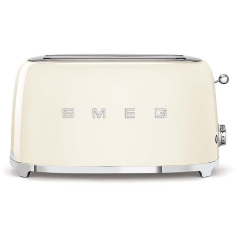 SMEG Tostapane TSF02CREU, 1500 W, Acciaio inox, 2 fessure, Crema 22x39x21cm