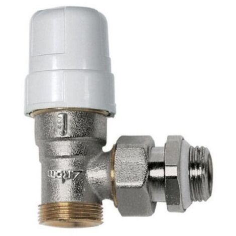 Valvola Termostatizzabile Ad Angolo Per Tubo Rame O Polietilene 3/8" (1/2)