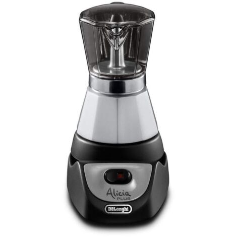 DeLonghi EMKM4.B Alicia Caffettiera Moka elettrica 450 W 2-4 tazze Silver