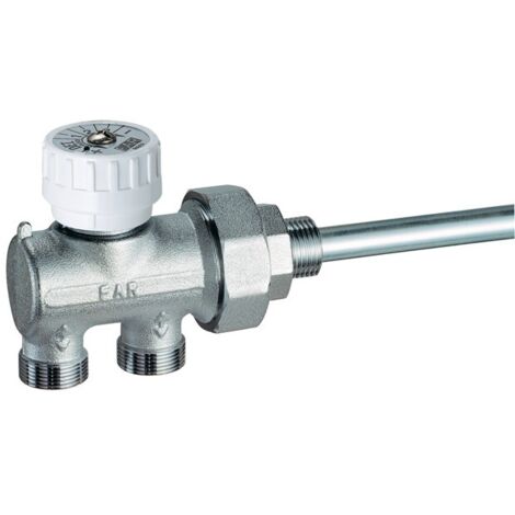 FAR 1450 Valvola Monostile Cromata Ø3/4" Per Rame Con Sonda Ø14 - 1450 3414