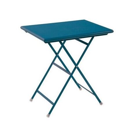 EMU Arc En Ciel Tavolo Rettangolare Pieghevole 70X50 Blu Raggrinzato 7470/C