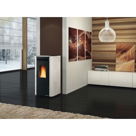 Stufa A Pellet Ketty Evo 2.0  6,5 Kw Bianco