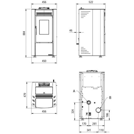 Stufa A Pellet Ketty Evo 2.0  6,5 Kw Bianco