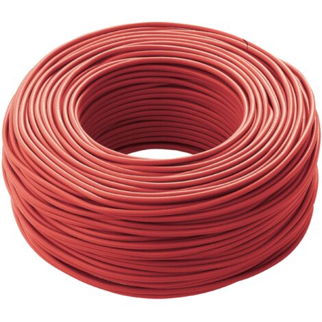 Cavo Filo Elettrico Unipolare FS17 Sezione 1,5mmq Colore Rosso Matassa 100m