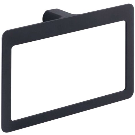 GEDY Portasalviette Ad Anello Pirenei Nero Matt (1/5)