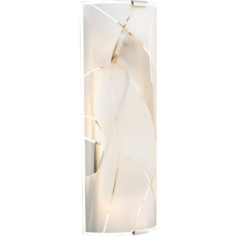 GLOBO Applique Metallo Bianco, 2 x E27