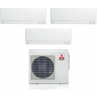MITSUBISHI Climatizzatore Condizionatore Mitsubishi Electric Trial Split Inverter Linea Plus serie MSZ-AY 9+9+9 btu con MXZ-3F54VF Wi-Fi Integrato R-32 9000+9000+9000 A+++
